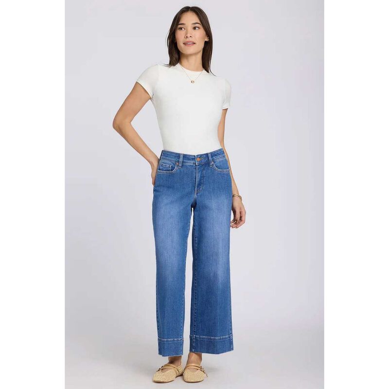 NYDJ Teresa Wide Leg Ankle 3" Hem Jeans image number 3